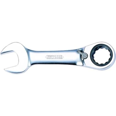Image of KS Tools 503.4640 GEARplus combination ratcheting spanner, stubby, 17mm