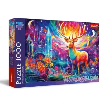 Image of Trefl DreamScapes: 10933 Mystic Deer Puzzle 1000 Pieces Dream World Paintings Series, for Adults and Children from 14 Years, Multicoloured,