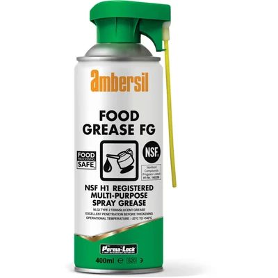 Image of Ambersil 30259 NSF H1 Multi Purpose Food Grade NLGI White Spray Grease 400ml