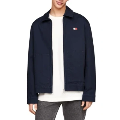 Image of Tommy Jeans Men Jacket for Transition Weather, Blue (Dark Night Navy), S