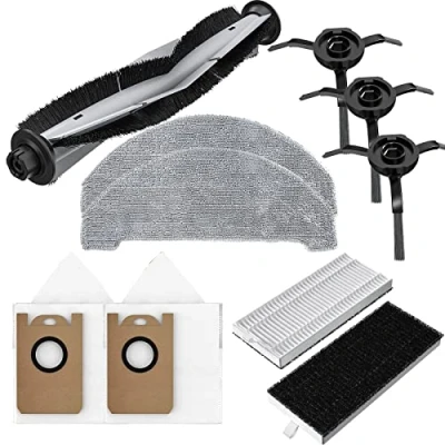 Image of GYing Replacement Accessories kit for Laresar L6 Pro Robot Vacuum Cleaner,3*Side brush + 4*HEPA Filters 1*main roller 2*mop cloth 2*dust bag