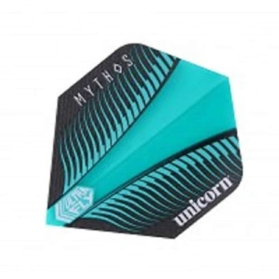 Image of Unicorn UltraFly Dart Flights Mythos Griffin Teal Design Ultra Durable 100 Micron Polyester PET Big Wing Shape
