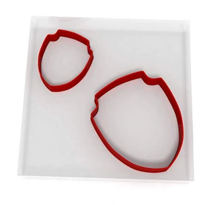 Image of Shield Set of 2 Value Cookie/Fondant Cutters Pair 5CM + 8CM