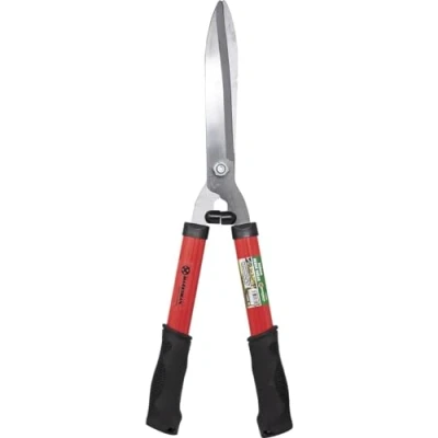 Image of 20&quot; Carbon Steel Hedge Shears Razor Sharp, Rust Resistant Blades Lightweight Garden Trimmer for Grass, Shrubs, Bushes Anti Slip Handles Easy Cutting