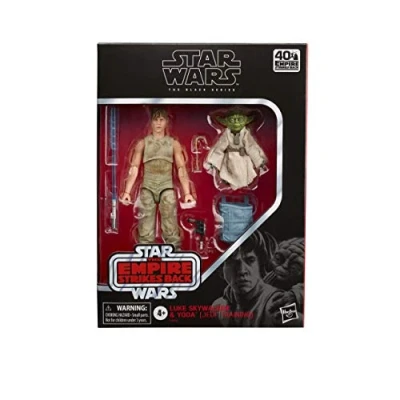 Image of Star Wars The Black Series Luke Skywalker and Yoda (Jedi Training) 15 cm Scale Empire Strikes Back 40th Anniversary Figures