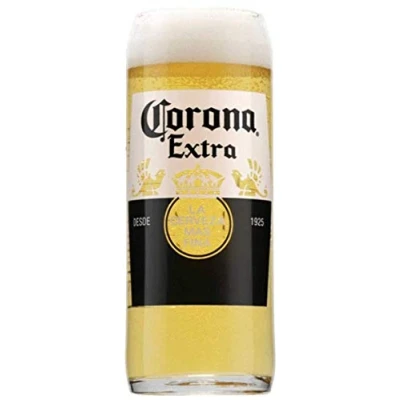 Image of Official 1x Nucleated Corona Extra Pint Glass Original Clear