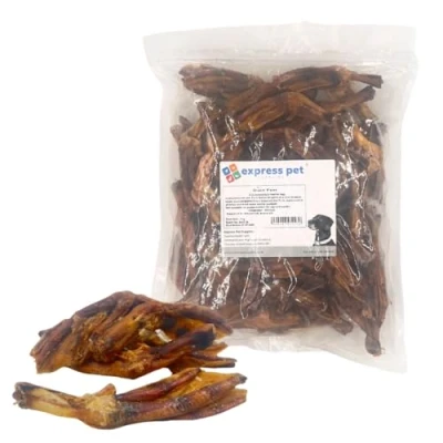 Image of Express Pet Supplies Duck Feet 100% Natural Dog Treat Chew (1kg (1000g))
