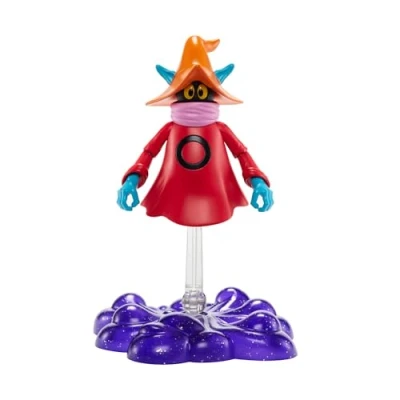 Image of Masters of the Universe Origins Action Figure Orko Collectible, 5.5 Inch MOTU Wizard Eternia Toy on Clear Stand &amp; Base, 7 Posable Joints, HYD37
