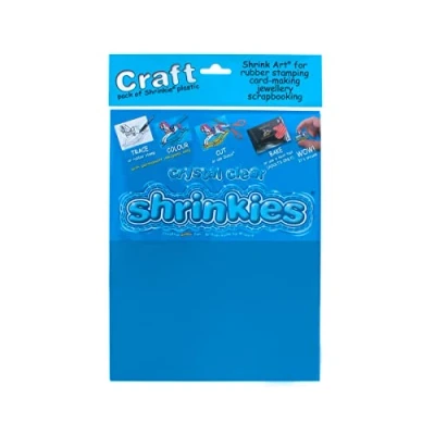 Image of Keycraft Original Shrinkles, Crystal Clear Shrink Art Sheets (Craft Pack)