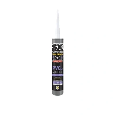 Image of SX Clear Contractors PVCu Silicone Low Modulus &amp; Neutral Curing Window and Door Frame Sealant Indoor Outdoor UV, Water Moisture Resistant 300ml
