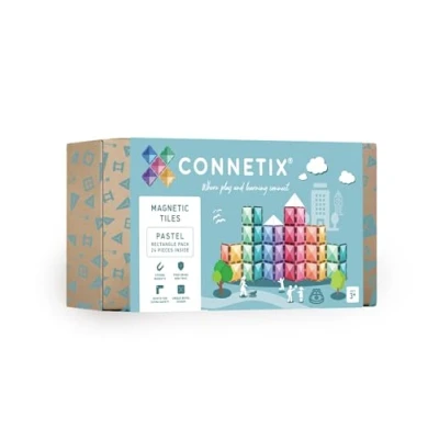 Image of Connetix Pastel Rectangle Pack, 24 Pieces
