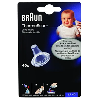 Image of Braun HWLLF40NAAU Thermoscan Lens Filters for Ear Thermometer, 40 Count