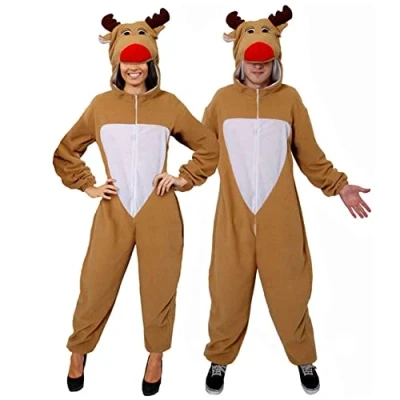 Image of Adults Christmas Reindeer Onesie Small