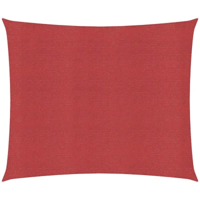 Image of vidaXL Sunshade Sail 160 g/m² Red 6x6 m HDPE