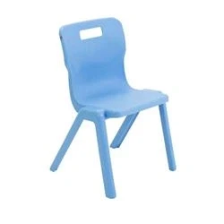 Image of Titan One Piece Chair Size 4 380mm Seat Height Sky Blue T4 CB