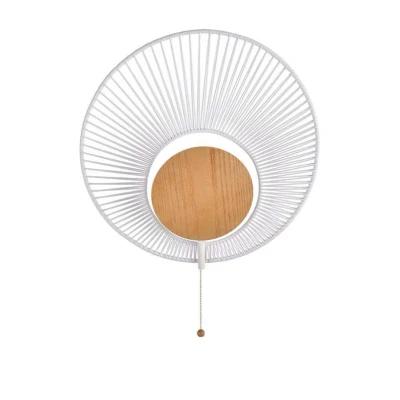 Image of Forestier Oyster designer wall light, white