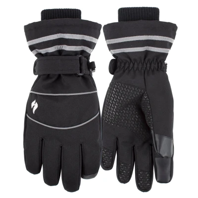 Image of HEAT HOLDERS Mens Workforce Touchscreen Fingertips Gloves with Elasticated Cuffs (L/XL, Black)