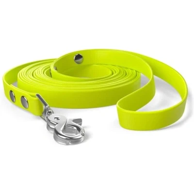 Image of 5m drag lead, dog hand loop, neon yellow, very sturdy, dirt and water repellent