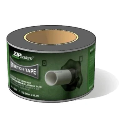 Image of Huber Zip System Stretch Tape 3 inches x 20 feet Self Adhesive Flexible Flashing for Doors Windows