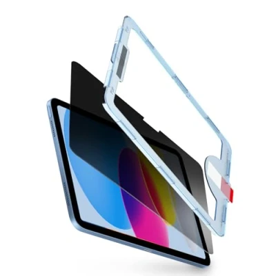 Image of BERSEM Privacy Screen Protector for iPad 10th Generation 10.9 inch (2022) Anti Spy, Auto Alignment EZ Kit, Tempered Glass Film, Case Friendly, Scratch