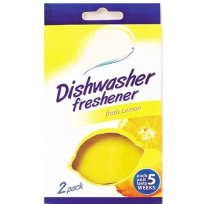 Image of Zale Yardley Dishwasher Freshener 2 Pack, Fresh Lemon Scent, Fragrance, Scented Kitchen Utensils, Odour Free, Deodorizer