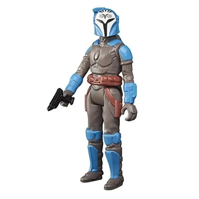 Image of Star Wars Hasbro Retro Collection Bo Katan Kryze Toy 9.5 cm Scale The Mandalorian Collectible Action Figure, Toys for Kids 4 and Up, Multicolor, F4460