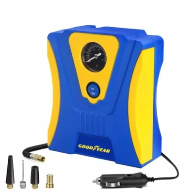 Image of Goodyear Portable Car Tyre Inflator Compressor 3M Cigarette Lighter Cord 12V
