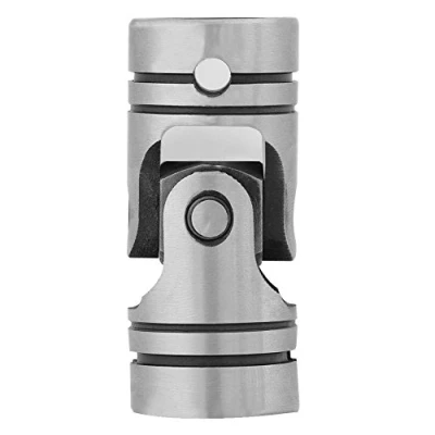 Image of Universal Joint 12mm Rotate Coupling, Steel Shaft Coupling Motor Connector 12 x 23 52mm