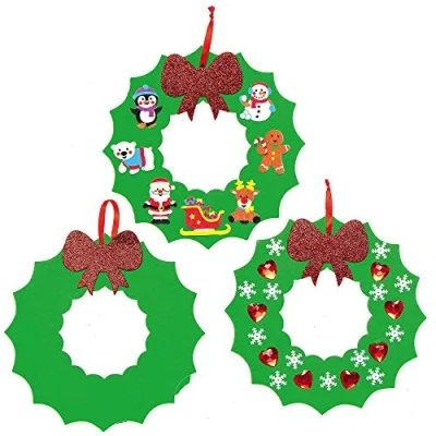 Image of Baker Ross AX501 Wreath Foam Blanks Pack of 10, Base Great Making Supplies and Wreaths Craft Kits for Kids