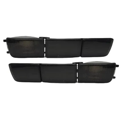 Image of Fits for VW Golf Vento MK3 3 Black Smoke Indicator Repeater Bumper Covers Lights