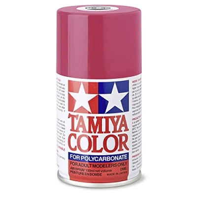 Image of TAMIYA 86033 PS 33 Cherry Red Polycarbonate Spray Paint for Plastic and RC Model Making, Making Craft Accessories, Paints