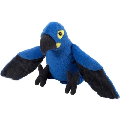 Image of Wild Republic 10865 Hyacinth Macaw Plush Soft, Cuddlekins Cuddly Toys, Gifts for Kids 20cm