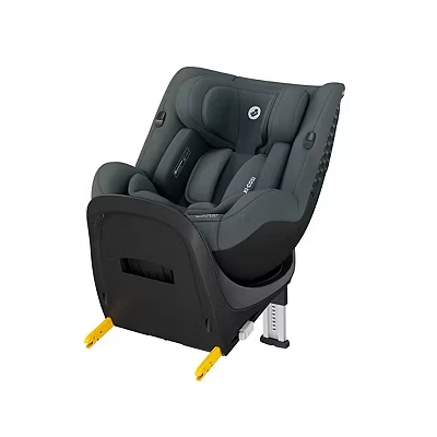Image of Maxi Cosi Quartz 360 Car Seat, ISOFIX, 0 Months 4 Years (40 105 cm), Baby FlexiSpin Rotation, 5 Recline Positions, G Cell Protection, Easy in Harness Hooks, Full Graphite