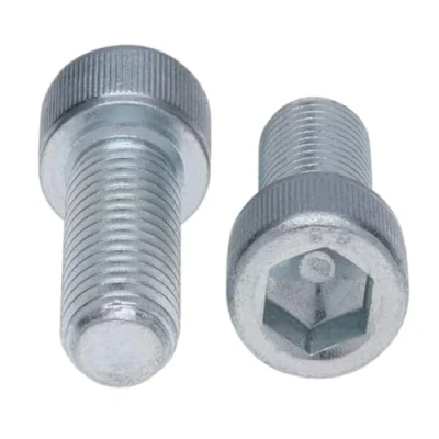 Image of Cylinder Head Cap Screws M6 Strenght Sleel Class 8.8 (Pack of 25) Zinc Plated Hex Hexagon Allen Socket Bolts Thread Fasteners Cylindrical Heavy Duty According to DIN912 (6mm x 10mm)