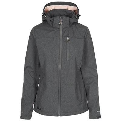Image of Trespass DLX Womens Softshell Jacket Water Resistant Windproof Outdoor Coat Claren II