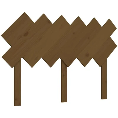 Image of vidaXL Bed Headboard Honey Brown 122.5x3x80.5 cm Solid Wood Pine