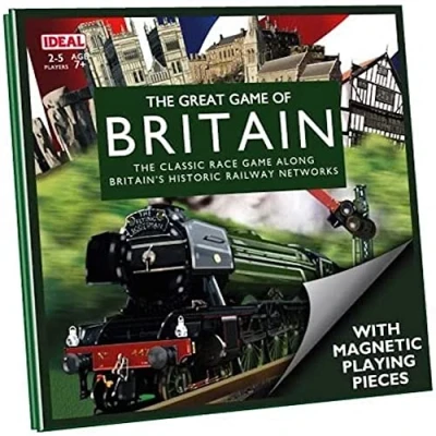 Image of IDEAL The Great game of Britain Travel Edition: Classic race along Britain&#039;s historic railway networks Board Games For 2 6 Players Ages 7+