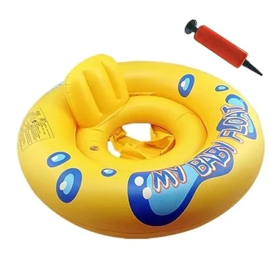 Image of Inflatable Baby Swimming Ring, Swim Ring Float with Seat for Kids Paddling Pool Infant Toddler Aid Training, from 6 to 36 Months