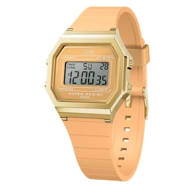 Image of ICE WATCH digit retro Peach skin Women&#039;s wristwatch with plastic strap 022057 (Small)