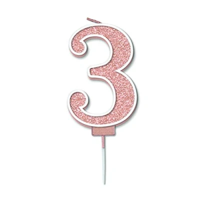 Image of Oaktree Sparkling Fizz No.3 Candle 7.5cm Rose Gold