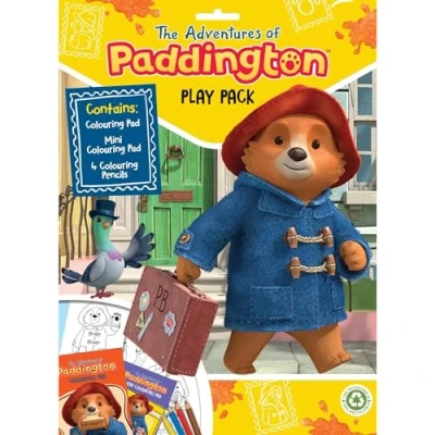 Image of Quickdraw Paddington Play Pack Kids Activity Set with Colouring Pads and Pencils