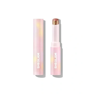 Image of SHEGLAM Crystal Jelly Glaze Eye Shadow Stick Eyeliner Brightener Pencil with Brush Easy to Blend Long Lasting Shimmer Fuchsia Fun