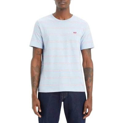Image of Levi&#039;s Original TEE Basic Tshirt, Men&#039;s, Size: XS, Soft chambray