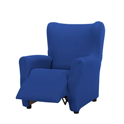 Image of Martina Home Armchair Cover Tunisia Relax Complete Electric Blue