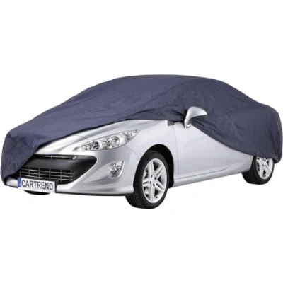 Image of Cartrend Full car cover &quot;New Generation&quot;, weatherproof, size S, polyester blue, for VW Polo and similar models