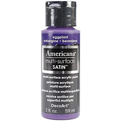 Image of DecoArt Acrylics Multi Purpose Paint, Eggplant Satin