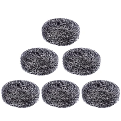 Image of Steel scourer,metal scourer,Stainless Scourer,6 pcs Specialist Stainless Scourers,28g/pcs