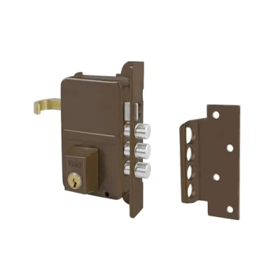 Image of Yale 8DHP Overlap Lock, 8. Right Hand Entry 40 mm/Dcha Painted Iron