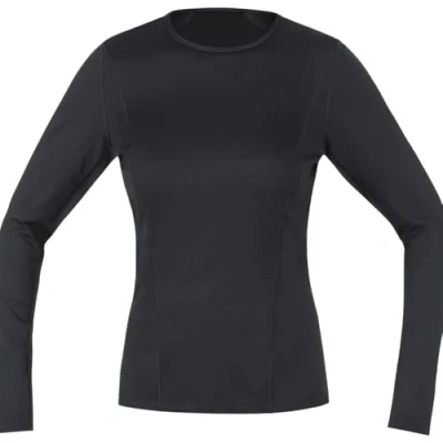 Image of GORE WEAR Women&#039;s Long Sleeve Undershirt, Base Layer, Multisport, Black, 42