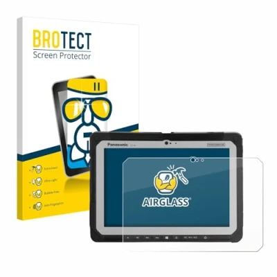 Image of brotect Glass Screen Protector Film compatible with Panasonic Toughbook CF 20 MK1 Foil 9H Protection [Scratch Resistant, High Clarity]